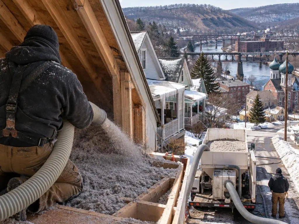 Blown-In Cellulose Insulation in Scranton, PA